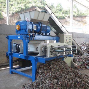 Shredding Dewatering Industrial Shredder Dewatering Squeezer For Various Waste Recycling
