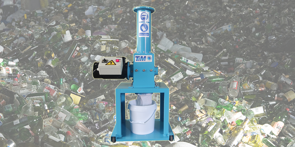 Glass bottle crusher GB220-background
