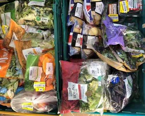 mixed supermarket waste